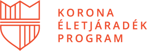 Korona életjáradék program logo piros